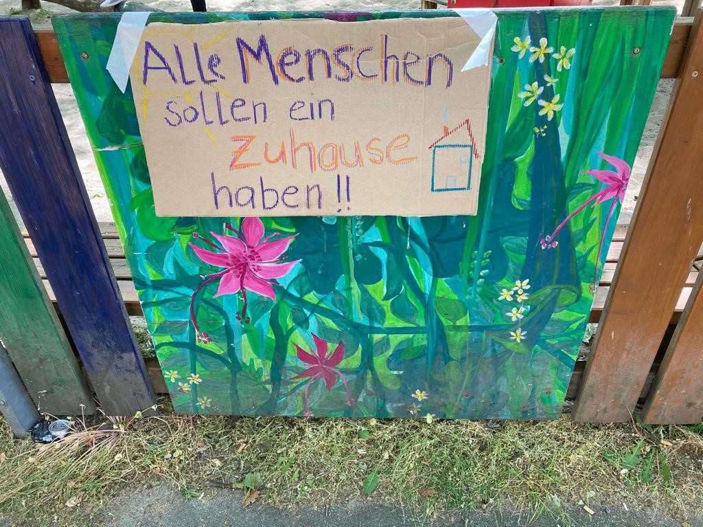 Plakat mit einem Kinderrecht