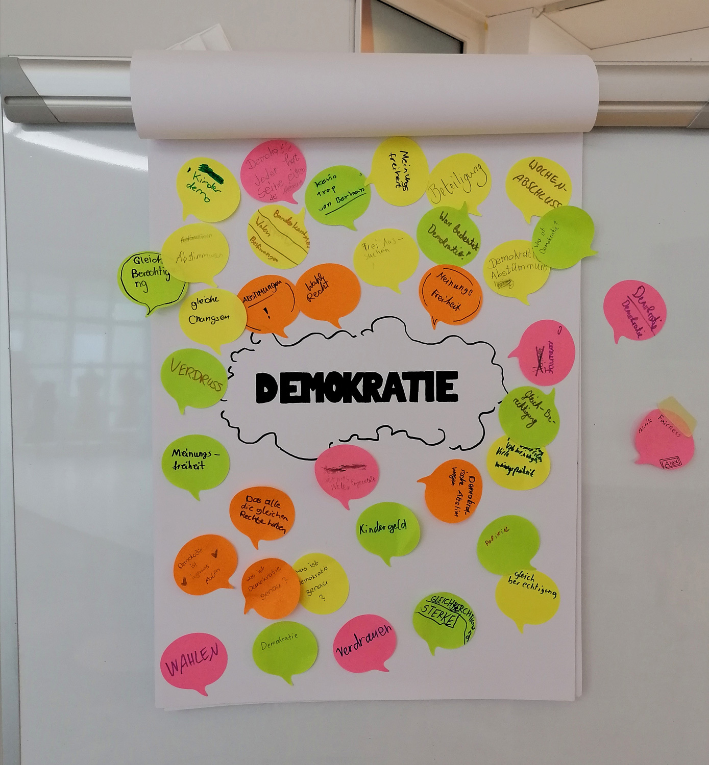 Demokratie-Plakat