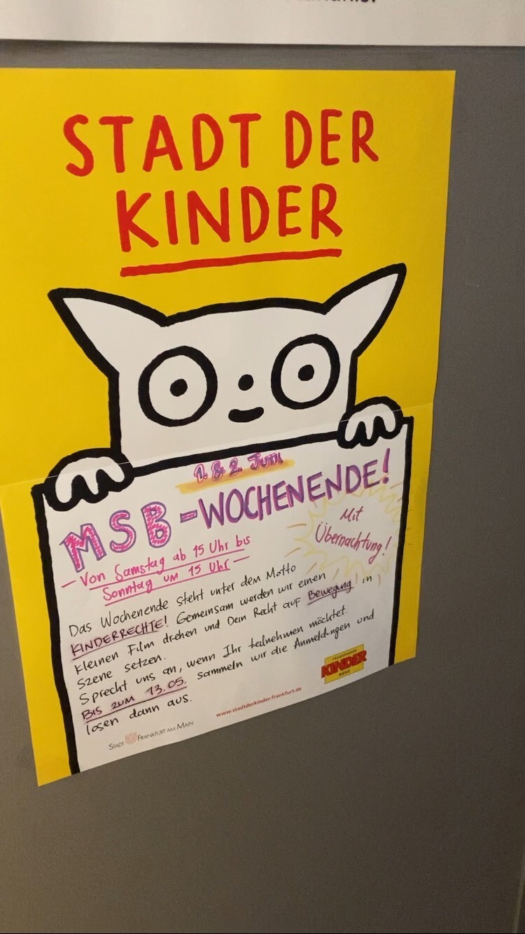 Plakat "Ein Recht auf Bewegung"